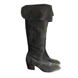 Frye Clara Over the Knee Dark Brown Suede Boots - Size 10